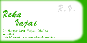 reka vajai business card